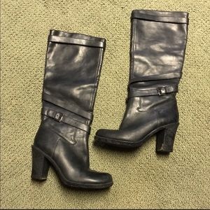 Ann Taylor Loft Black Leather Boots